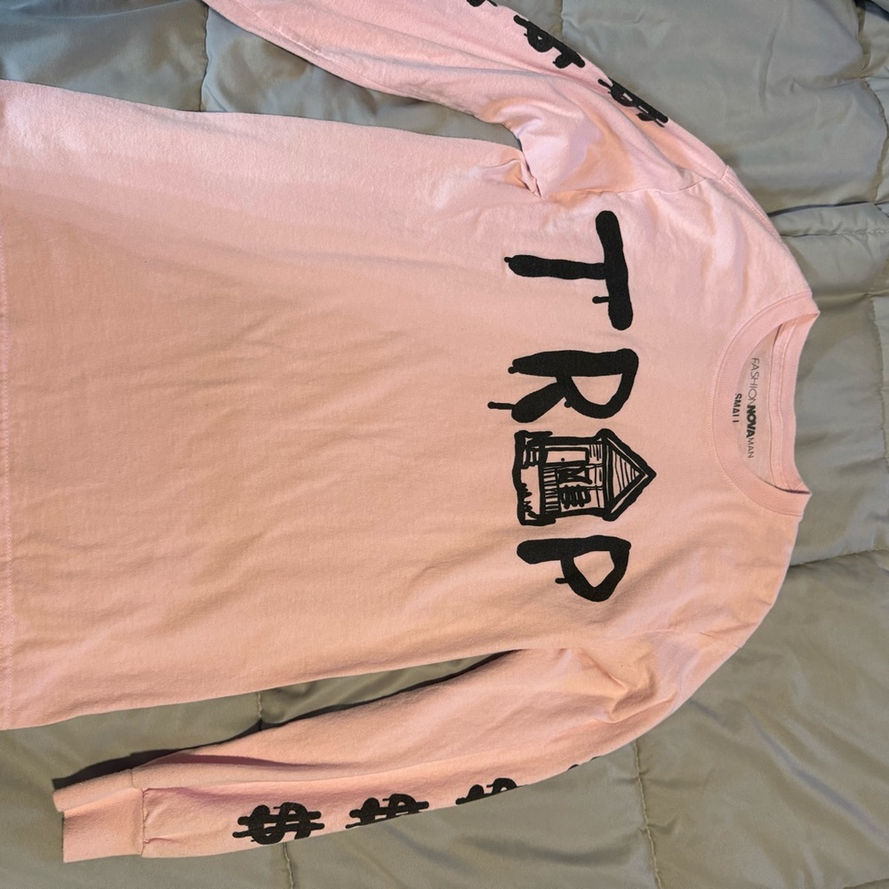 Pink Long Sleeve Graphic Tee